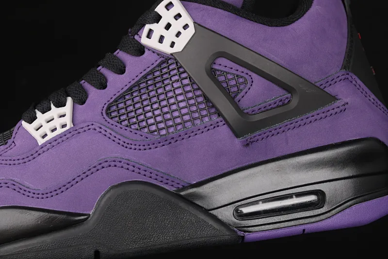 All categories Air Jordan Jordan series basketball shoes Air Jordan 4 G version Air Jordan 4 Retro AJ4 Joe 4 suede black and purple 308497-408